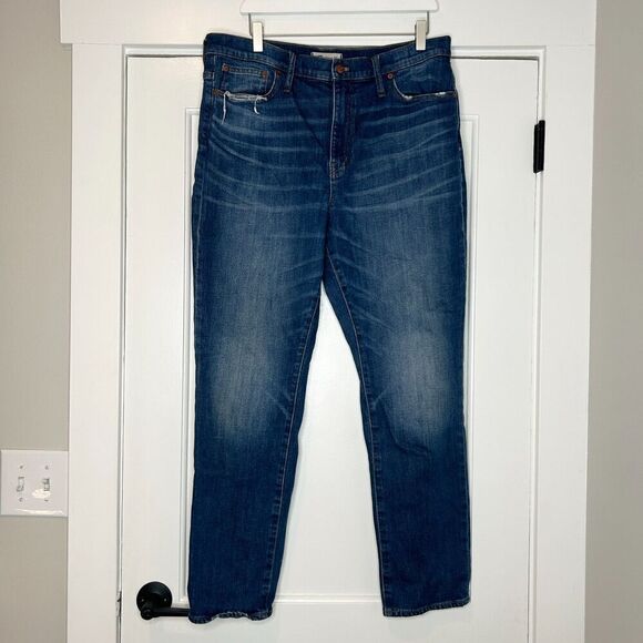 Madewell The High Rise Slim Boyjean Denim Jeans Women's size 32 - Picture 4 of 8